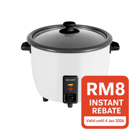 SHARP CONVENTIONAL RICE COOKER 1.8L KSH188GWH