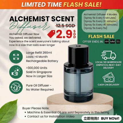 Automatic Essential Oil Diffuser for Home Office Car - Large 200ml Capacity